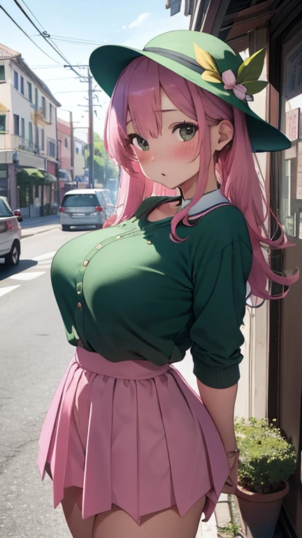 8K(A sloppy smile:1.5)((woman,Huge , (Huge breasts:1.3),(Are fat:1.3),Very red lips and huge breasts,BIG ASS,Narrow waist,Long legs,Green Eyes立っている)) 8K((((Anime Style),(The facial expression is good:1.1))))8K(((((Anime Style)Green Eyes)))) 8K((Standing at the station))8K((Waiting for a train at the station))8K((Morning))8K((Beauty))((Student blazerschool uniform green tie, blazer, Pleated skirt))8K(((((spring,cherry blossoms,The wind is blowing,Her skirt is flipped up,cherry blossomsが散っている:1.1)))))(Huge breasts:1.3(Huge breasts:1.3(Huge breasts:1.3(Huge breasts:1.3(Huge breasts:1.3(Huge breasts:1.3