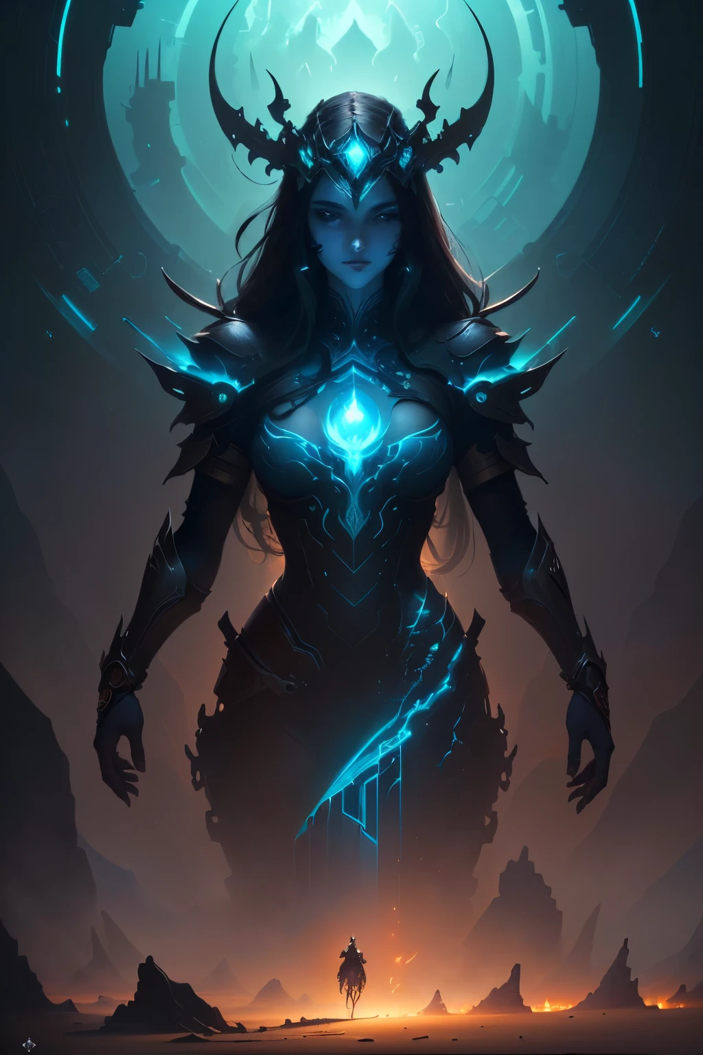masterpiece, best quality, (extremely detailed CG unity 8k wallpaper), (best quality), (best illustration), (best shadow), absurdres, realistic lighting, (Abyss), beautiful detailed glow, art by PeterMohrBacher,