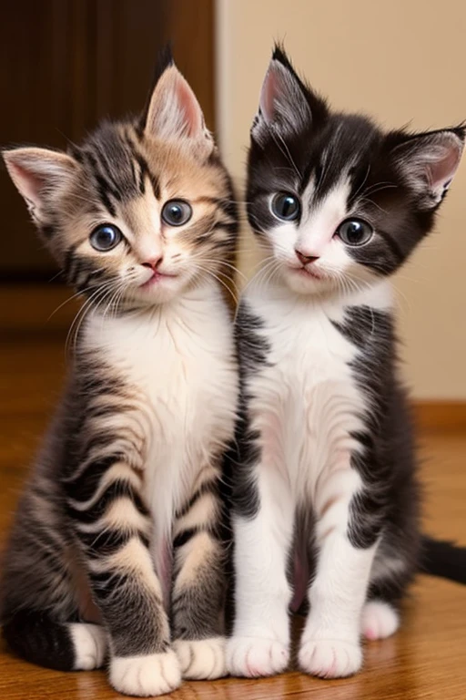 Embrace each other2Kittens Always together A good friend