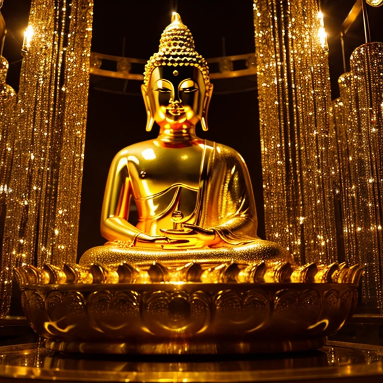 Golden Buddha where wishes come true