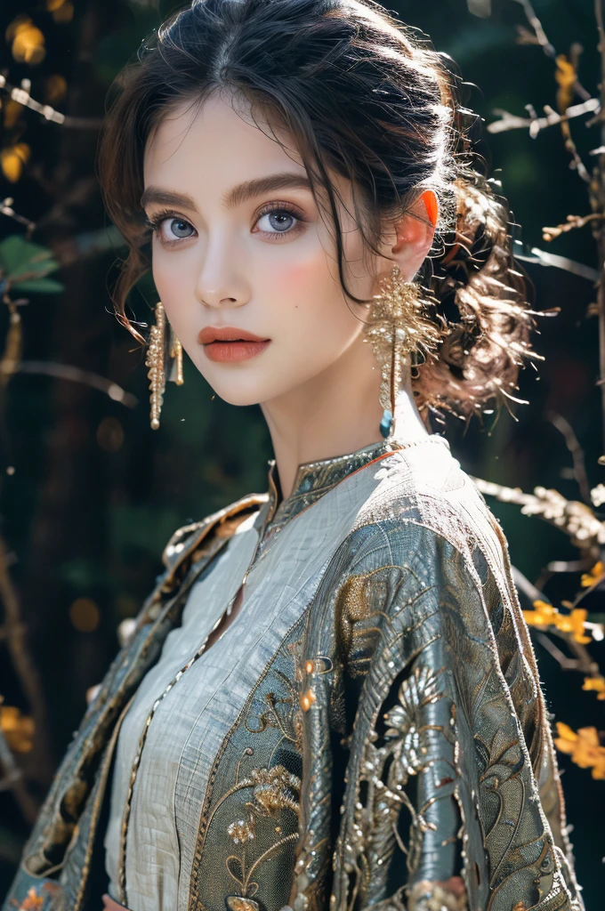 ( masterpiece, top quality, best quality,8k,years old girl,ultra detailed,raw photo:1.5),(photorealistic:1.4), (cinematic lighting), PerfectNwsjMajic, , Surrealism, UHD, ccurate, Super detail, textured skin, High detail, Best quality, dynamic angle, White skin,[Beautiful blue eyes], high nose,(1girl),(good anatomy:0.5)), Dreamy atmosphere, dress, Renaissance,