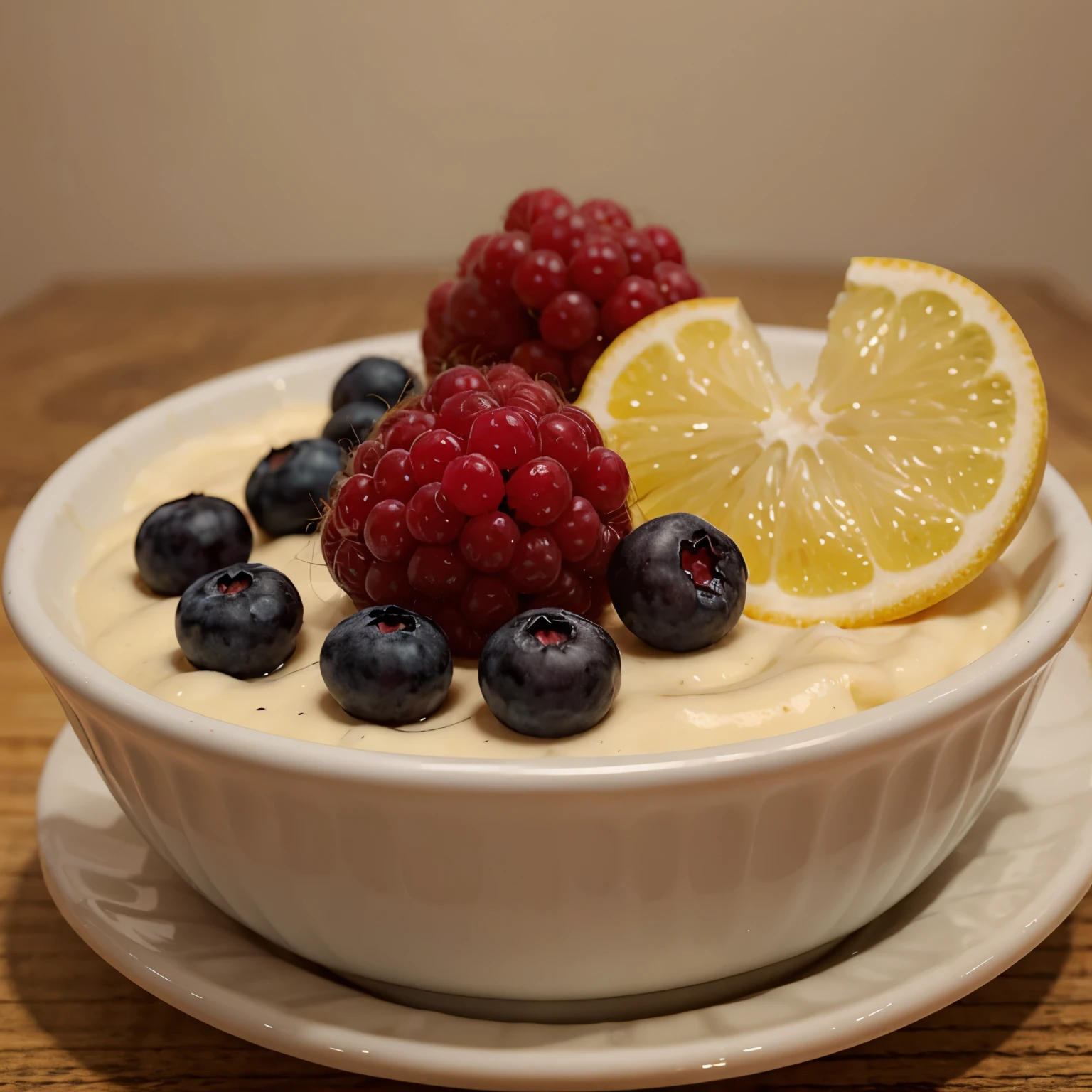 Blueberry and raspberry