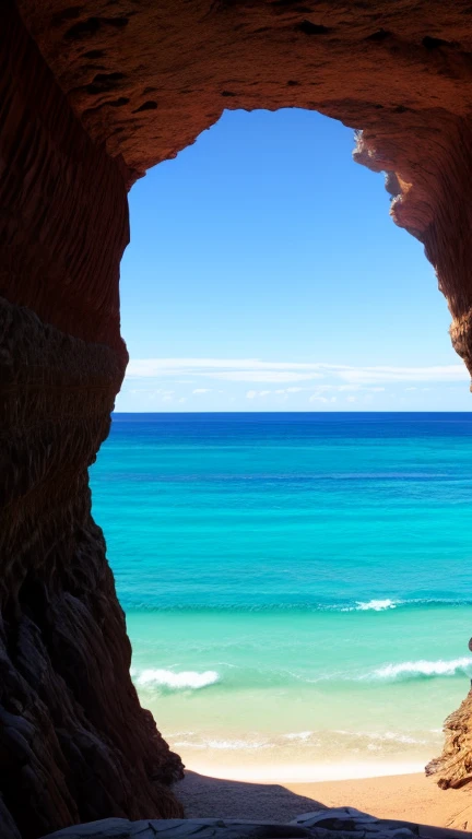 Inside a Cave with Ocean's perspective