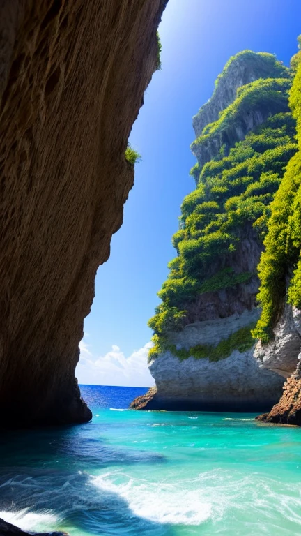 Inside a Cave with Ocean's perspective