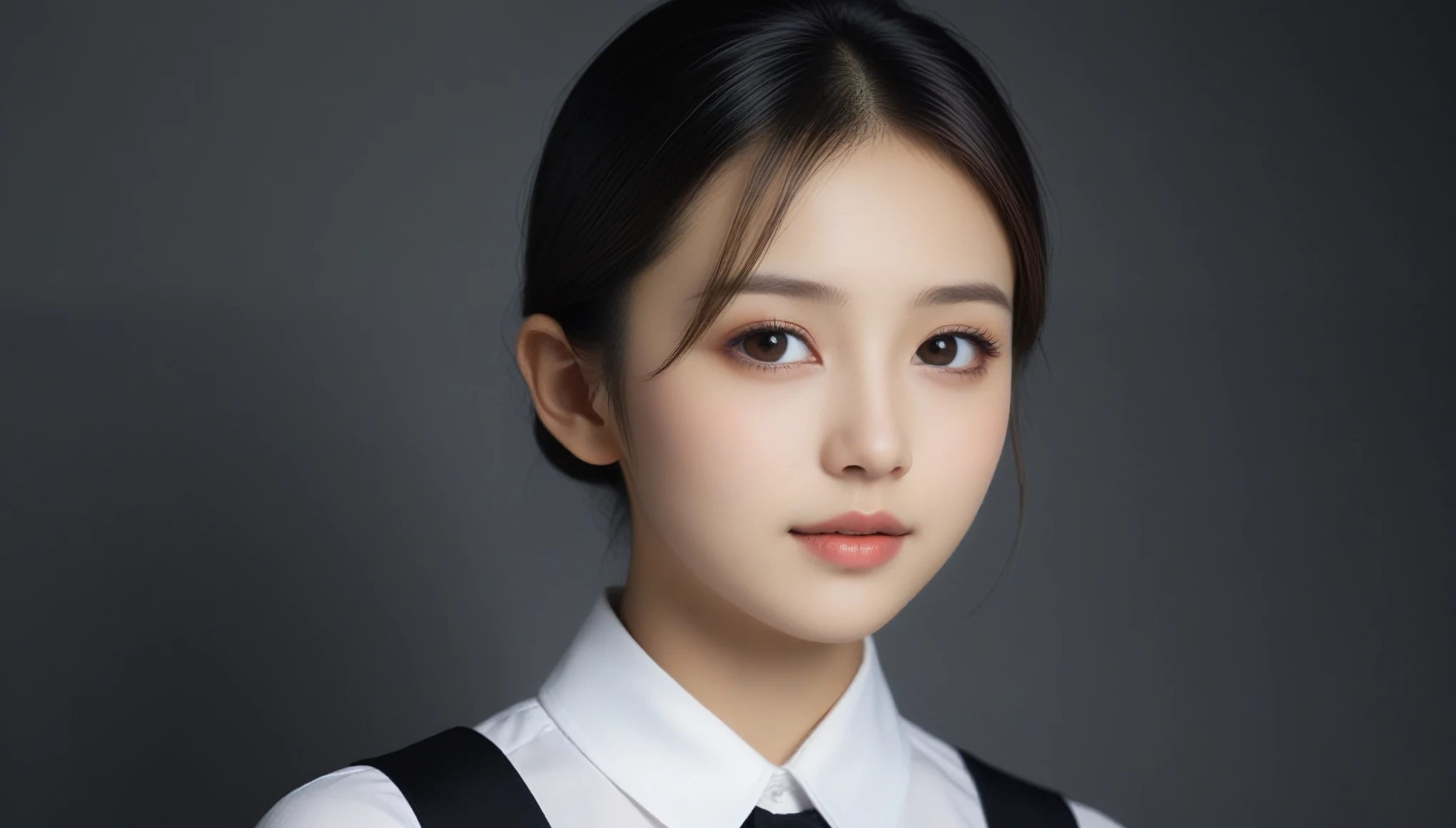 8K, Ultra-high resolution, highest quality, masterpiece, Surreal, photograph, 1 girl, (10 years old:1.3), pretty girl, Cute face, Beautiful eyes in every detail, 細かくdetailedに,Cute 21 year old Japanese、apron, Black bow tie、Waiter、Cafe、Super detailed face、Pay attention to the details、double eyelid、Beautiful thin nose、Sharp focus:1.2、Beautiful woman:1.4、(Light brown hair,short hair、),Pure white skin、highest quality、masterpiece、Ultra-high resolution、(Photorealistic:1.4)、非常にdetailedでプロフェッショナルな照明、nice smile、Please show me your whole body、、See through 、Look at the audience、beauty,Long neck、Smile a little、Please close your mouth and laugh、(((Ideal body proportions))),A cup small breasts :2,、Portraiture:2、Perfect Anatomy、Vivid details、detailed、Surreal、Light and shadow,Strong light,Fashion magazine cover,Thin lips