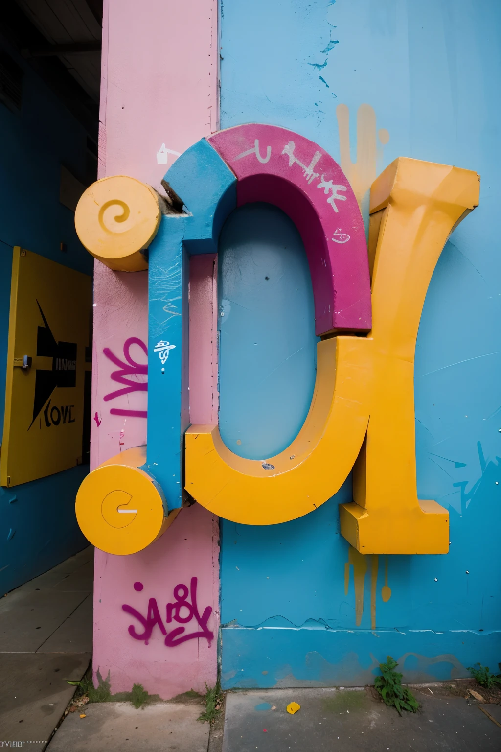 The letter G, LOGO, Graffiti, Vibrant colors