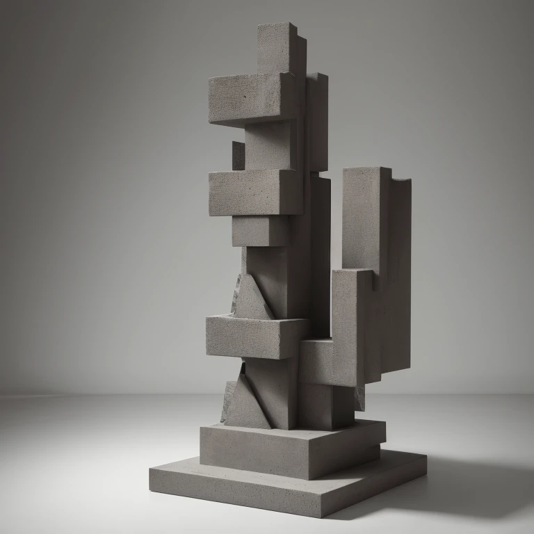 Sculpture with brutalist style