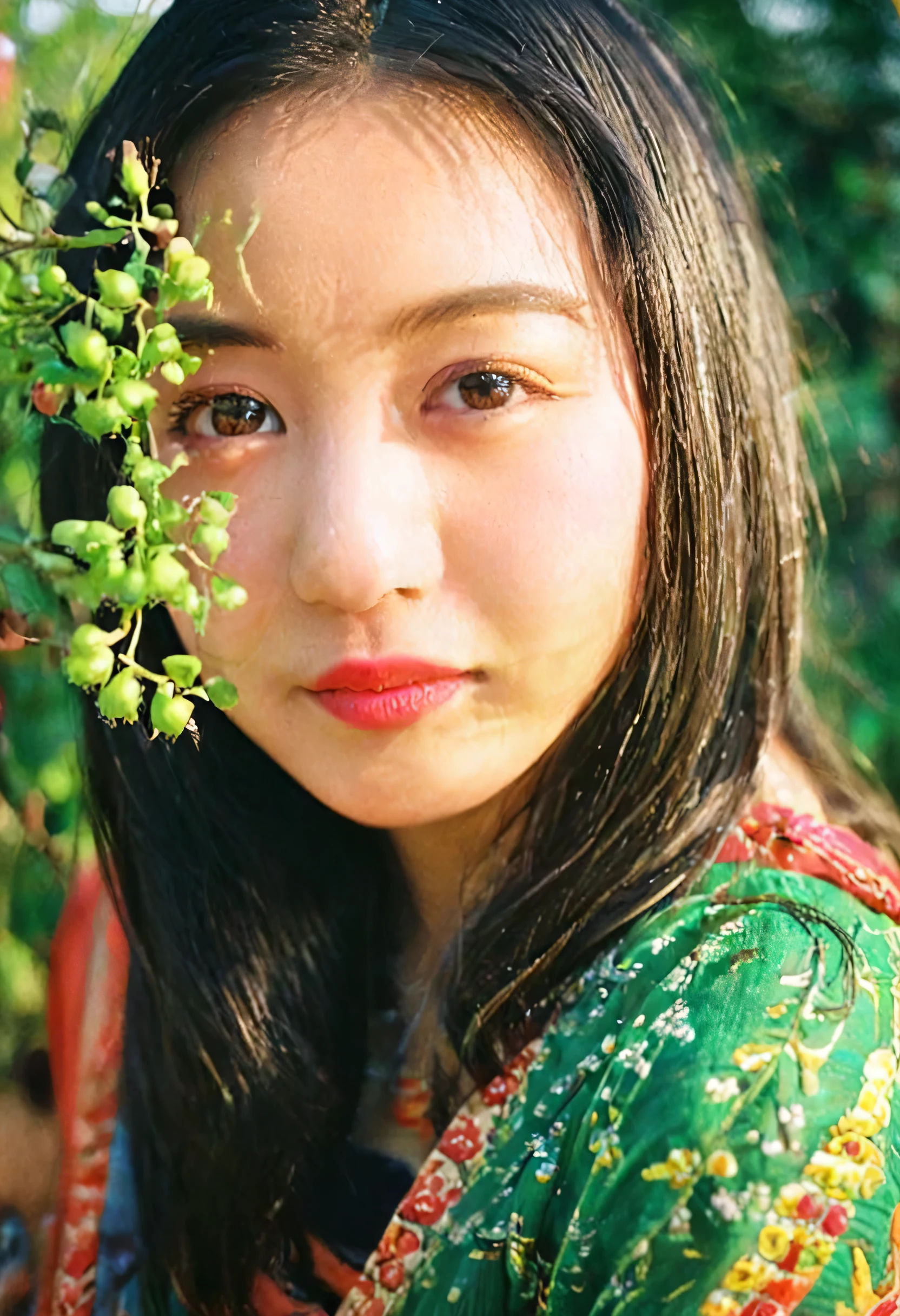 (best quality,4k,8k,highres,masterpiece:1.2),ultra-detailed,realistic:1.37,(portrait,character) of a woman from the village,(beautiful detailed face,beautiful detailed eyes,beautiful detailed lips,extremely detailed eyes and face,long eyelashes), (Asian beauty), traditional costume, (peaceful expression,gentle smile), (natural lighting,soft sunlight), (vibrant colors,rich colors), (fresh air,breezy atmosphere), (rustic background,scenic village), (lush greenery,sprawling fields), (authentic culture,traditional atmosphere)