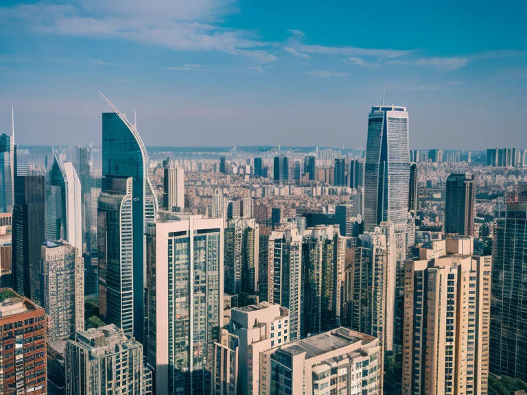 Endless city buildings and apartments
