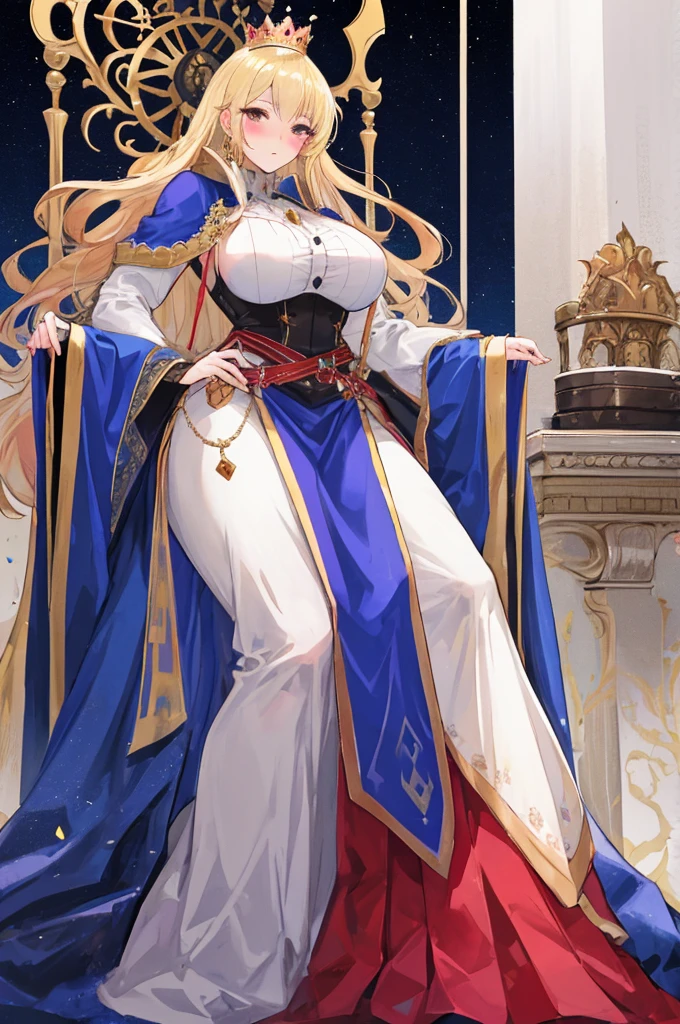 Anime - sit on the throne，Woman with sword in hand, on her throne, Extremely detailed Artgerm, sitting on her throne, ((a beautiful fantasy empress)), royal elegant pose, a beautiful fantasy empress, IG model | Art germ, ! Dream art germ, Kushatt Krenz Key Art Women