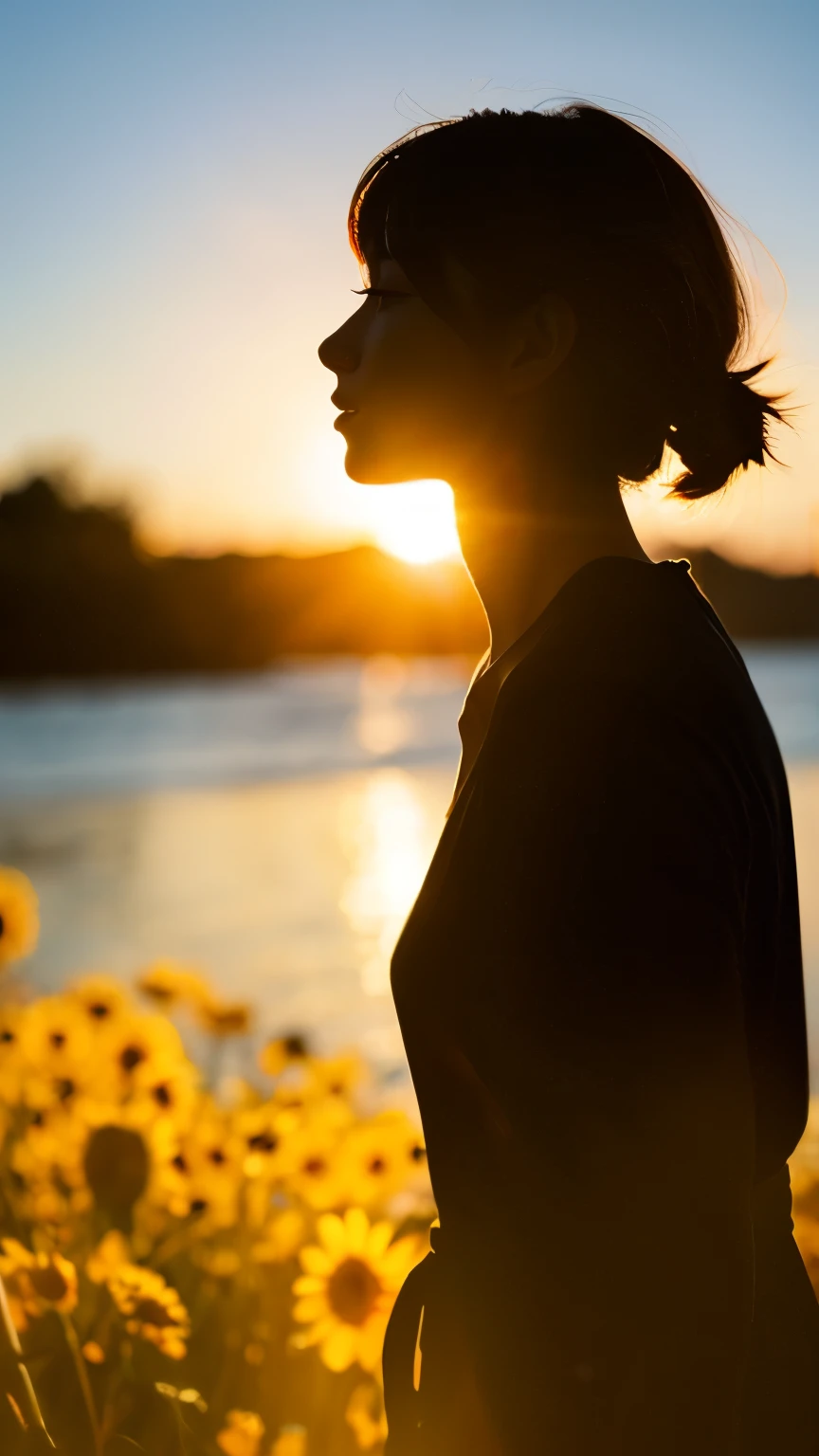 silhouette、8K、Just sunny for you