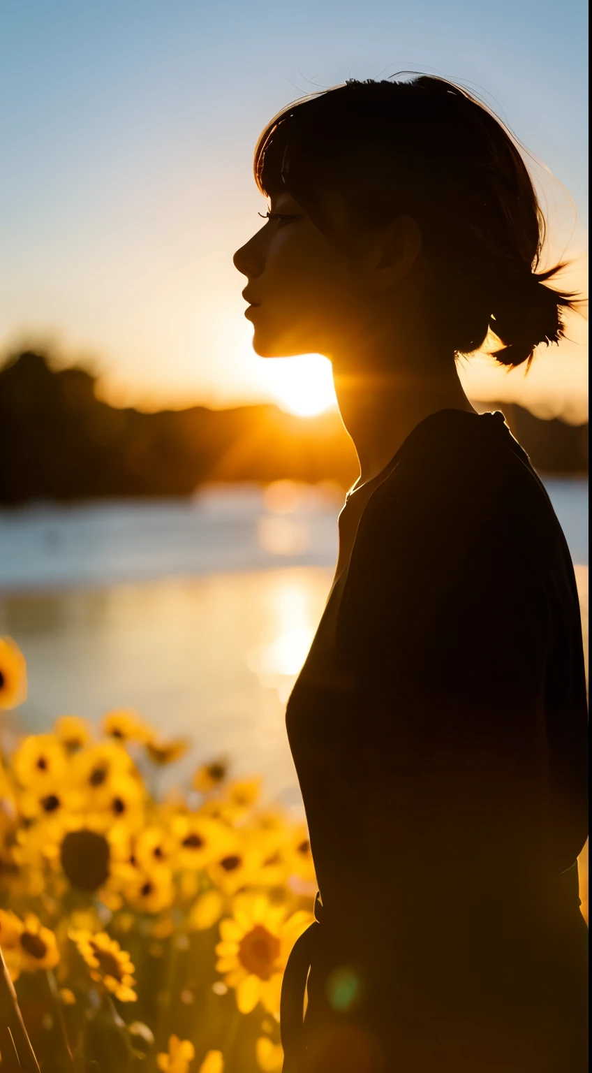 silhouette、8K、Just sunny for you