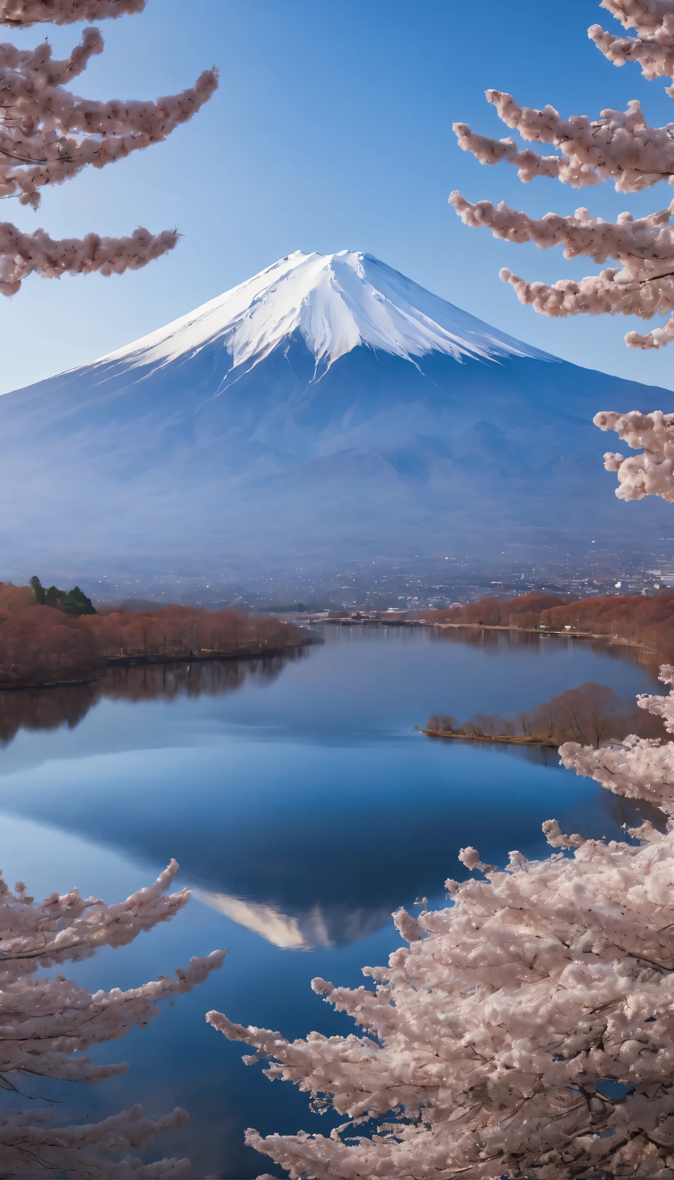 With high definition images、You can experience the vivid collaboration of Mt. Fuji and the blue sky from the scenic vantage point of Odaigahara.。8K resolution is、Introducing the complexity of Mount Fuji's summit and the captivating expanse of blue sky.、Creating cinematic masterpieces。Anatomically correct mountains and photorealistic skies are combined.、Create breathtaking images、It takes you into the heart of Japan's magnificent landscapes.。