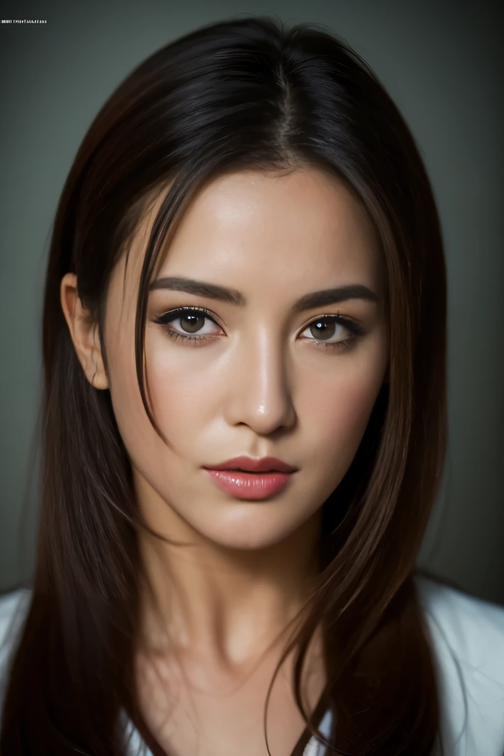 Hyperrealist portrait of Monica Bellucci, Fantasy art, Photorealistic, Dynamic Lighting, Art Station, Poster, Volumetric lighting, Highly detailed face, 4k yen, Awards,, One girl, In the Dark, Deep Shadow, Modest, Cowboy Shot, (Official attire:1.4) ,Long Hair, Black Hair