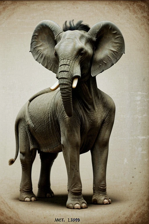 Old pictures from about 130 years ago in Thailand. It is a picture of a strange and eerie creature. Have you ever wondered where the animals in legends or literature come from? How can there be lions with elephant heads, mermaids, serpents, things like this if they don't actually exist? Where would people in the past go to get it from and write vivid descriptions?