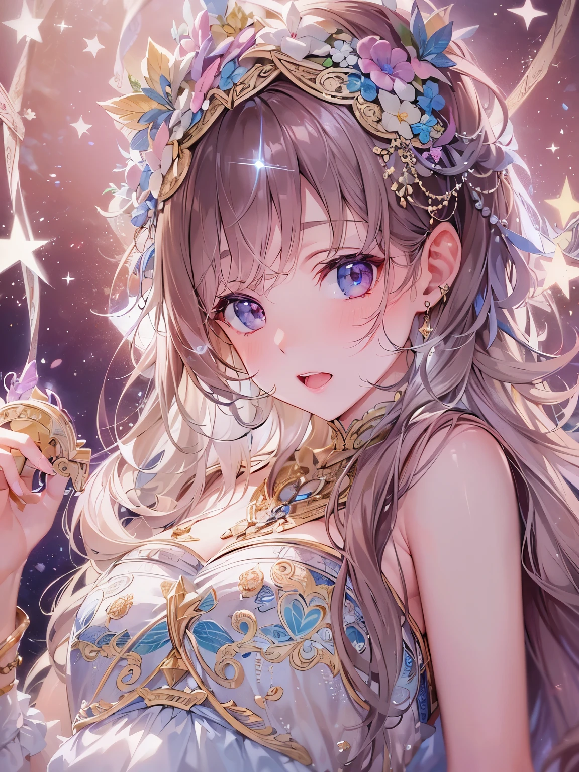 ((highest quality)),(Ultra-high resolution),(Very detailed),(Detailed Description),((The best CG)),(A masterpiece),Ultra-detailed art,Amazing drawing art,(Art with exquisite detail:1.5), shooting star, Starry Sky