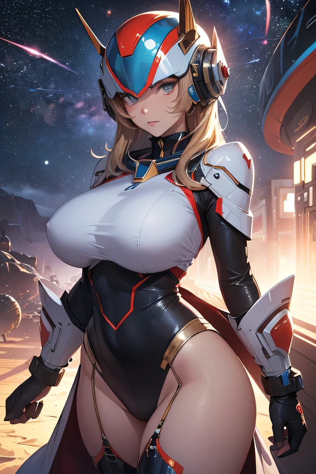 dans l'espace, beautiful galactic background en plein vol, planetes, vaisseaux spatiaux, High luminosity and low variance, Soft light,realistic light and shadow, light and dark intertwined,(plan large:1.3),regarder le spectateur, angle dramatique, (haut du corps:1.4), (Seulement:1.6), into space
, (best quality), (High resolution),( illustration), (la science-fiction), (style science-fiction), (mechanical style)
1fille, (femme astronaute),
, (tout le corps), (jambes fines), ( Mecha ), peau brillante, peau brillante, ( beautiful detailed thighs), (articulated fingers)
(fille en combinaison spatiale rose), Functional clothing, (casque spatial:1.5) space helmet with closed transparent visor ,(bottes de combat), ( ceinture), ( pointu:1.21),, dans l' univers, starry sky, amas d' stars,colorful boot trails,Shooting star,La terre,pleine lune
((seductive)), rougir, ((marche)), sexy, hot
(les yeux rouges:1.4),(finely detailed eyes),Beautiful detailed eyes
(cheveux longs crème),(queue de cheval:1.4),(reflective hair)
