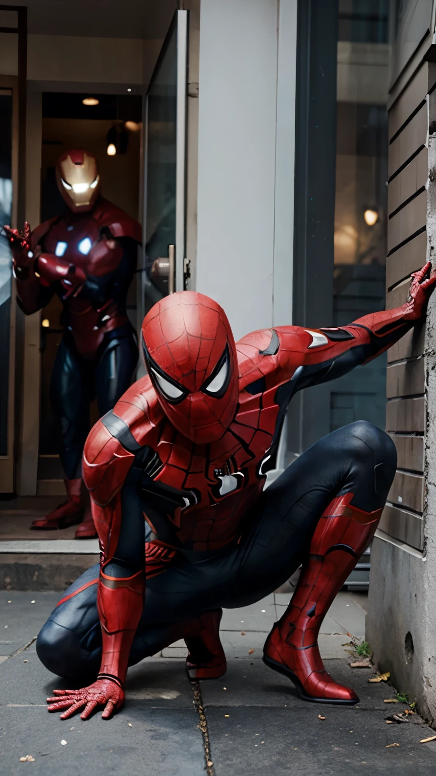 A spider man kill the Iron Man