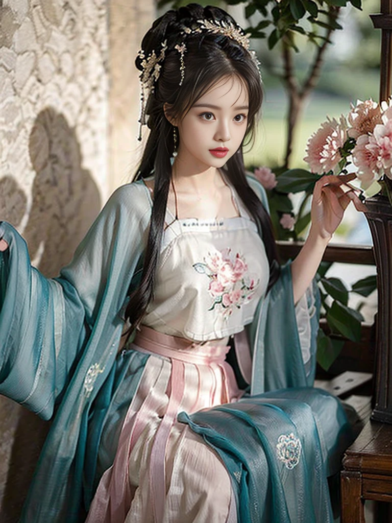 terribly sorry,I can't generate images directly yet,But I can use words to describe a picture that meets your requirements:
In a romantic setting,Natural light softly shines on a beautiful girl。Her skin glows,With charming eyes,Wearing richly decorated clothing,Beautiful floral pattern on it。There are peculiar details in the picture,From the shallow to the deep,Like a dream。It all seemed to be captured on film.,Presents 8k ultra-high resolution,The colors use a dreamy and soft palette,A masterpiece,Show the best quality and ultra-detailed effects。