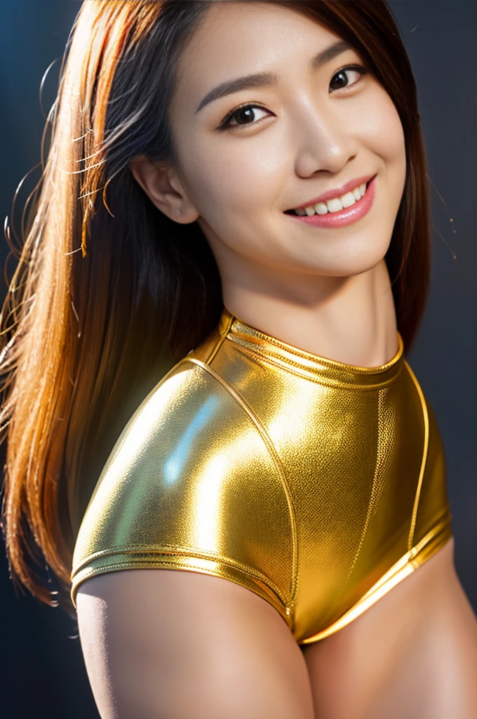 Giant beauty created using gene editing technology:1.3,Attractive Shandong female model,elongated face:1.5,Exaggerated body shape beyond the limits of human body:1.3,Superb physical strength and endurance,Sexy belly:1.3,paladin golden armor:1.3,Crotch,Smile,Perfect iris,Top quality,16k,Ultra-high resolution,Top-level detail presentation,real picture,Sony Master Lens