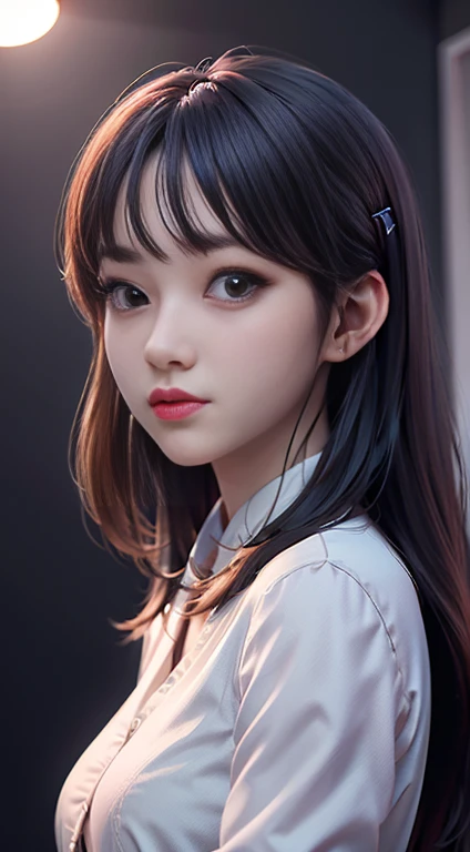 best quality, masterpiece, Ultra-high resolution, (Reality:1.4), original photo, Cheng Xiao, Movie Lighting