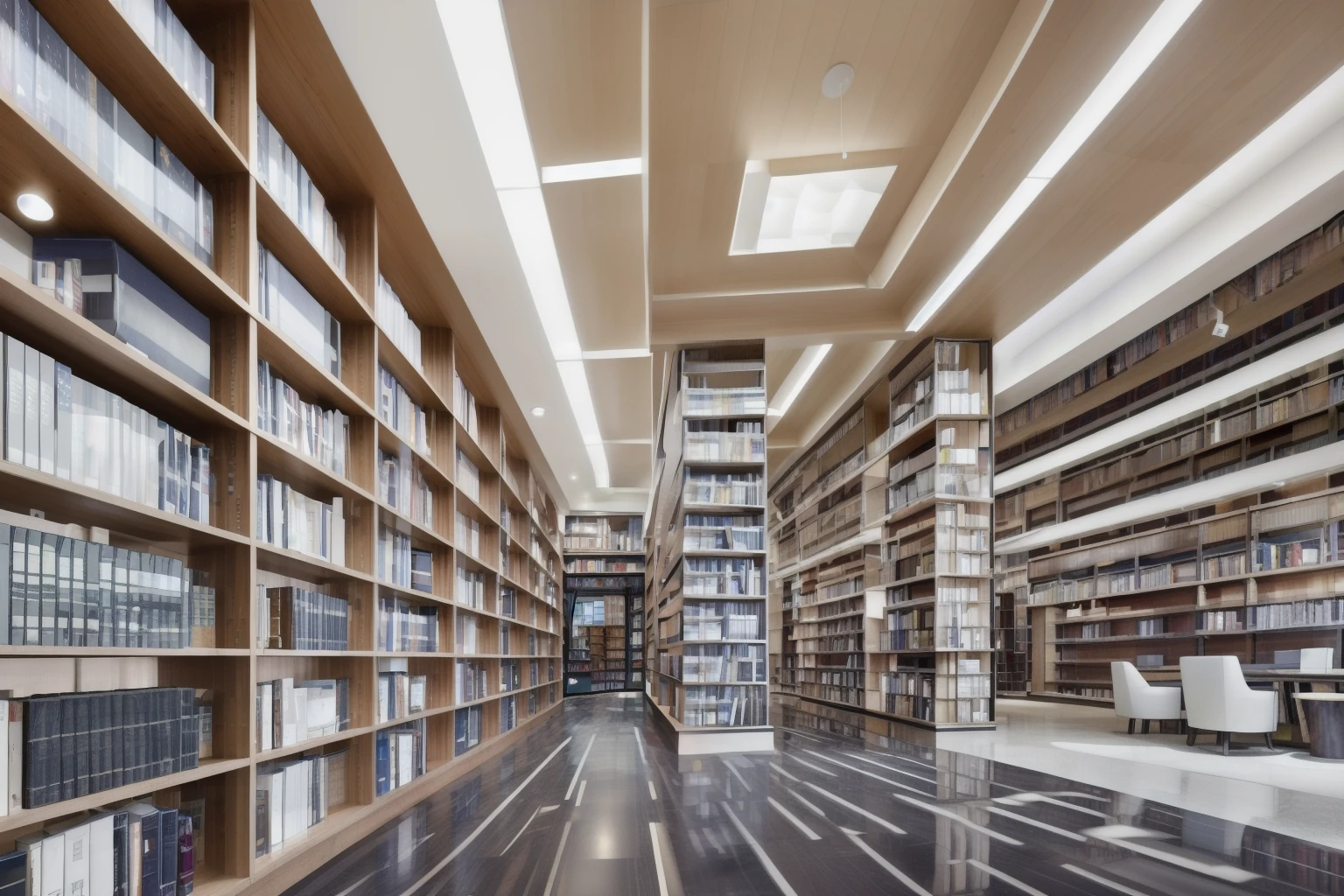 library, Bookshelf, (masterpiece),(high quality), 最high quality, Genuine,(Genuineistic), 非常にdetailed, (detailed),(4K),8k, No humans,window, ceiling light, indoors,door