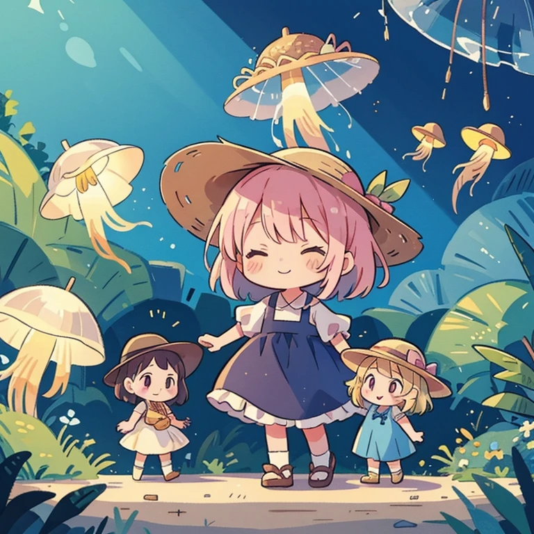 Long Shot、flying doll、Doll wearing a dress and straw hat、Pop-up Parade Figures、jellyfish、Anime Figures、