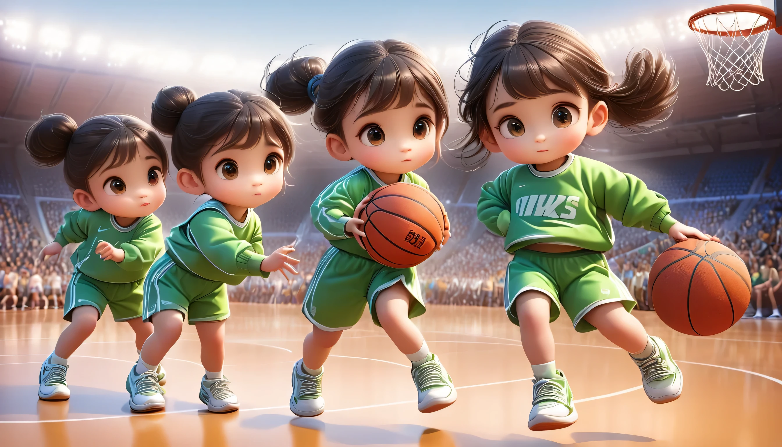 Cute kids doing sports in the sun --auto --s2