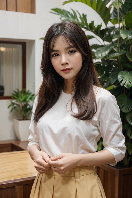 hai mẹ con ăn nhà hàng sang trọng