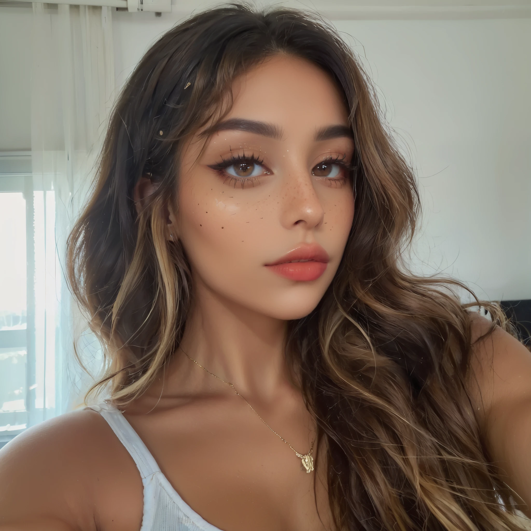 um close up de uma mulher com um peito muito grande, clivagem, lindo rosto latino, Garota sexy, olhar sexy, Violeta Myers, Mia califa, Modelo do Instagram, peituda, tiktok video, roupa reveladora, Cara Sexy, beleza de cair o queixo, sexy look at the camera, sexy :8, Meio rosa, 4 8 0 p, 480p, todo detalhado
