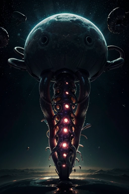 <lora:add-detail-xl:2.0>, famous artwork (by karl kopinski:1.2), (fractal art:0.6), fantasy style, seen here is the wondrous (amphibic:1.2) lop-eared etherhopper with its florbyflunked flibberjib and (sleek, streamlined features:1.2). it prefers to sprindle next to one of the colorful and frequently (erupting geysers:1.4) of the gunderpoured exoplanet dorfshnupf x, masterpiece, best quality