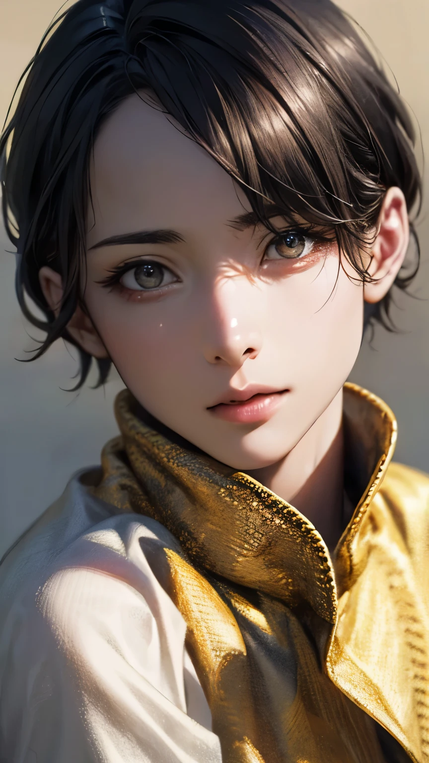 (highest quality、8k、32k、masterpiece)、(Realistic)、(Photorealistic:1.2)、(High resolution)、Very detailed、Very beautiful face and eyes、1 girl、Round and small face、(Droopy eyes:1.3), Narrow waist、Delicate body、(close、highest quality、Attention to detail、Rich skin detail)、(highest quality、8k、Oil paint:1.2)、Very detailed、(Realistic、Realistic:1.37)、Bright colors