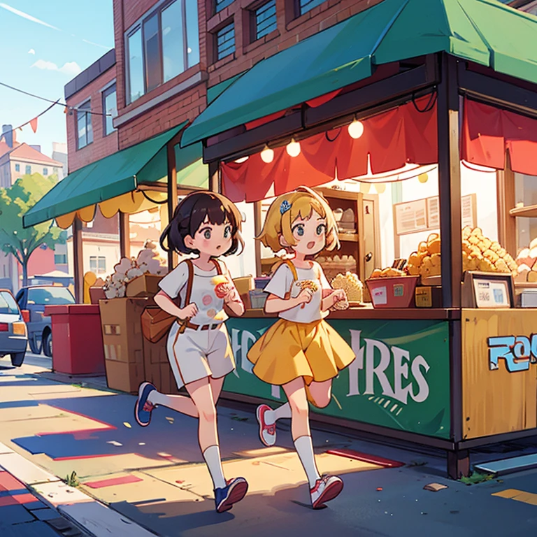 Girls who run popcorn stands in the streets of America