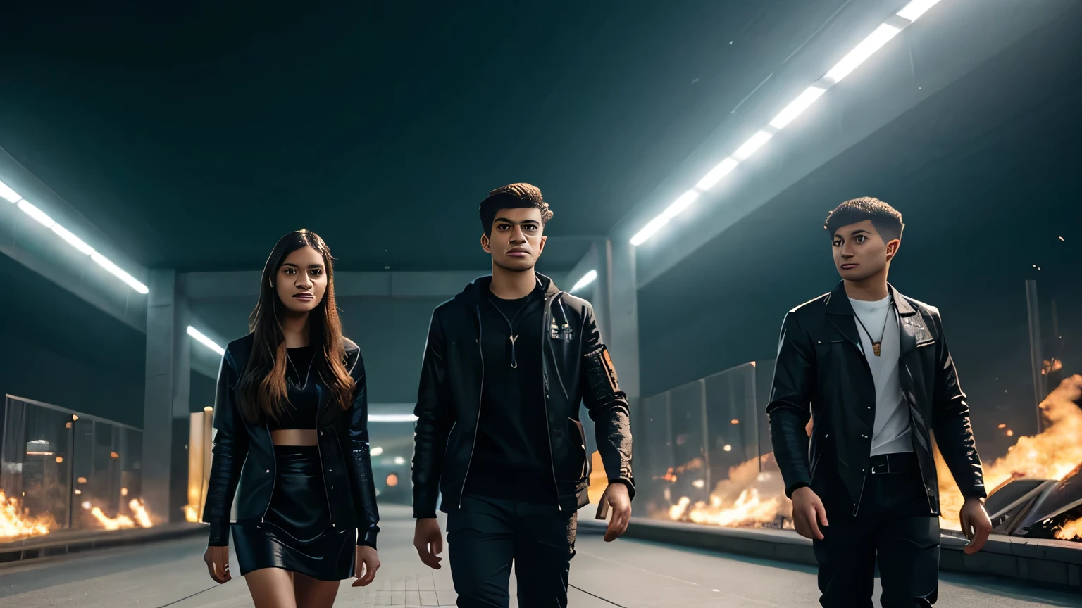 Young people from 100 years in the future