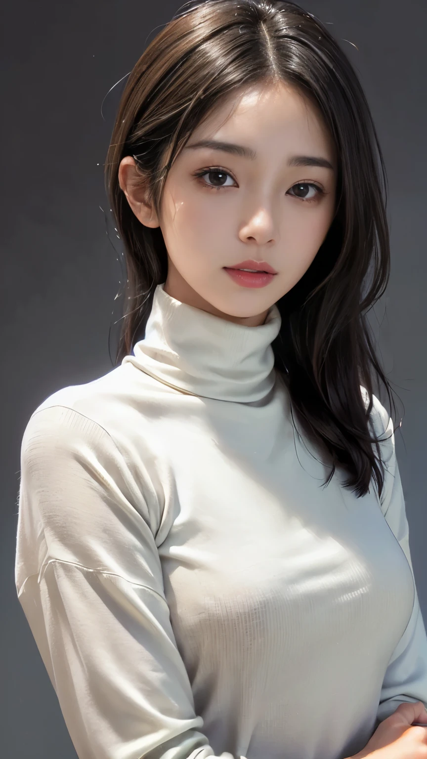 ((カフェの前に座るMature Woman)),((Turtleneck shirt:1.3)). 40k, photograph, masterpiece, highest quality, Dark Gray Background, ((Mature Woman, wife, mother, Mature Woman)), ((Plump breasts)), perfectionな顔, perfection , ((Large breasts)), ((1 girl with brown eyes and beautiful light black hair)). Beautiful Japanese Women，Ample, soft breasts and white skin, ((Very soft breasts)). Highly detailed face, Fine grain, Embarrassing, smile, summer, Daytime, (((Slave Collar))), (Headshot 1.5)