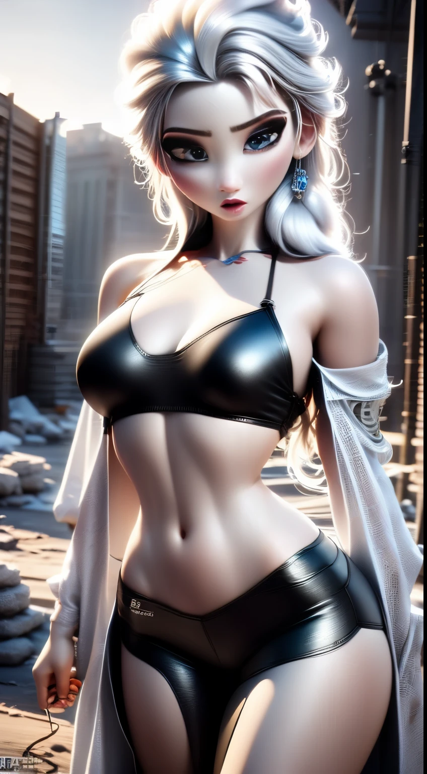 (elsa frozen-rose quartz SU mezclando modelos .) (ultra FUSION) Highly detailed CG unity 8k wallpaper, style shot, complex, high detail, dramatic, highest quality movie still image, very detailed, masterpiece, best quality, character design, Elsa, Elsa from Frozen,Pink Diamond fusion (( Dark style)), realistic ultra-detailed rendering style, natural light, sharp character design, (hard focus, 8k), (((natural skin texture))), 8k textures, soft cinematic lighting, adobe lightroom, dark room, hdr, Sophisticated, Elegant, Rich Detail, Sharp Focuilm Look) )), Soothing Tones, Detail Frenzy, Intricate Detail, Super Detail, Low Contrast, Soft Film Lighting, Dull Colors, Exposure Blending, HDR, Fade, 35mm, f/1.4, ISO64, f16, 25 sec.