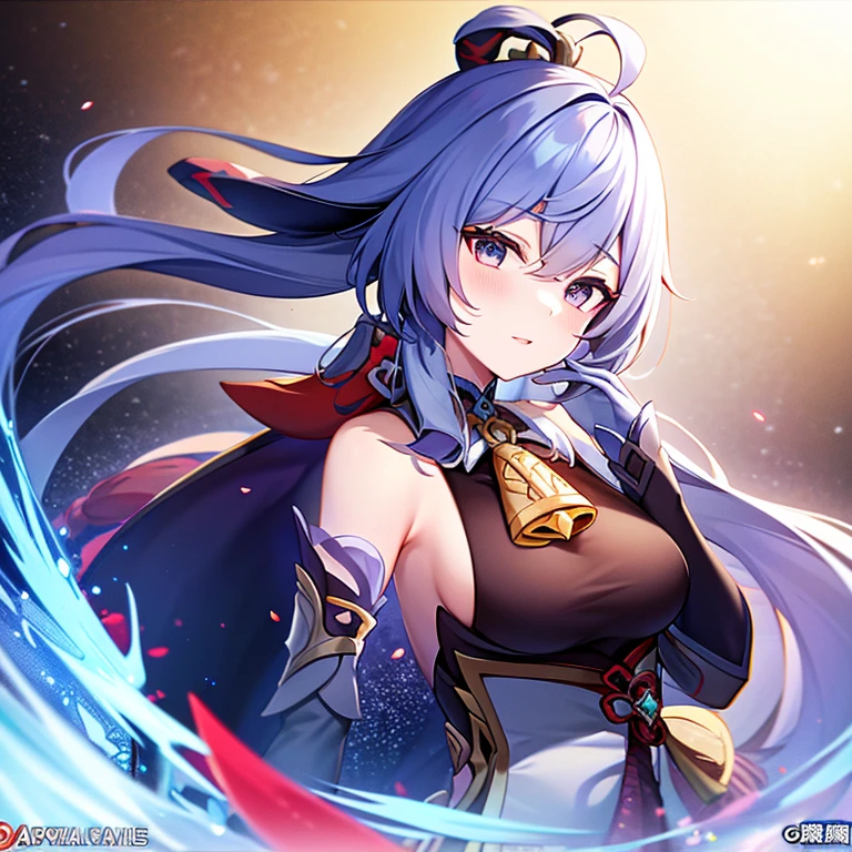 Anime girl with long white hair and blue eyes, die ein Schwert halten, Ayaka Genshin Impact, Keqing aus Genshin Impact, Kushatt Krenz Key Art Women, Ayaka-Spiel Genshin Impact, beste Anime 4k Konachan Wallpaper, Trends auf Artstation Pixiv, Genshin, hochdetailliertes offizielles Kunstwerk, Eine Szene aus dem《azur lane》Videospiel