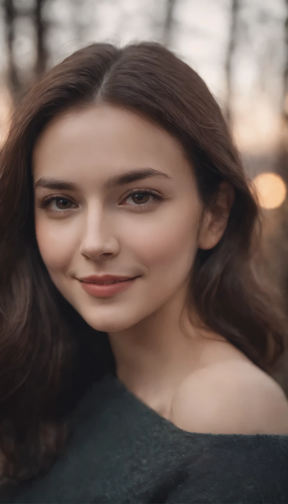 XXXIX_girl,portrait of a woman,polaroid,Movie, granularity,smile,Cold