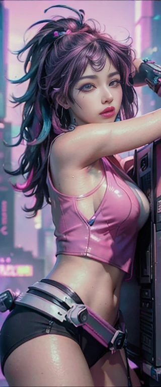 (highest quality), ((masterpiece), (detailed: 1.4), 3D, handsome cyberpunk man, HDR (high dynamic range), ray tracing, NVIDIA RTX, super resolution, unreal 5, a close up of a computer screen with a cartoon of a woman, vaporwave art, vaporwave cartoon, vaporwave style, vaporwave!, vaporwave nostalgia, vaporwave style masterpiece, maximalist vaporwave, vaporwave, cyberpunk vaporwave, very vaporwave, vaporwave aesthetics, vaporwave aesthetic, vaporwave pallette, vaporwave sci - fi, ((Fluorescent Pink Image)), Retro, Future,