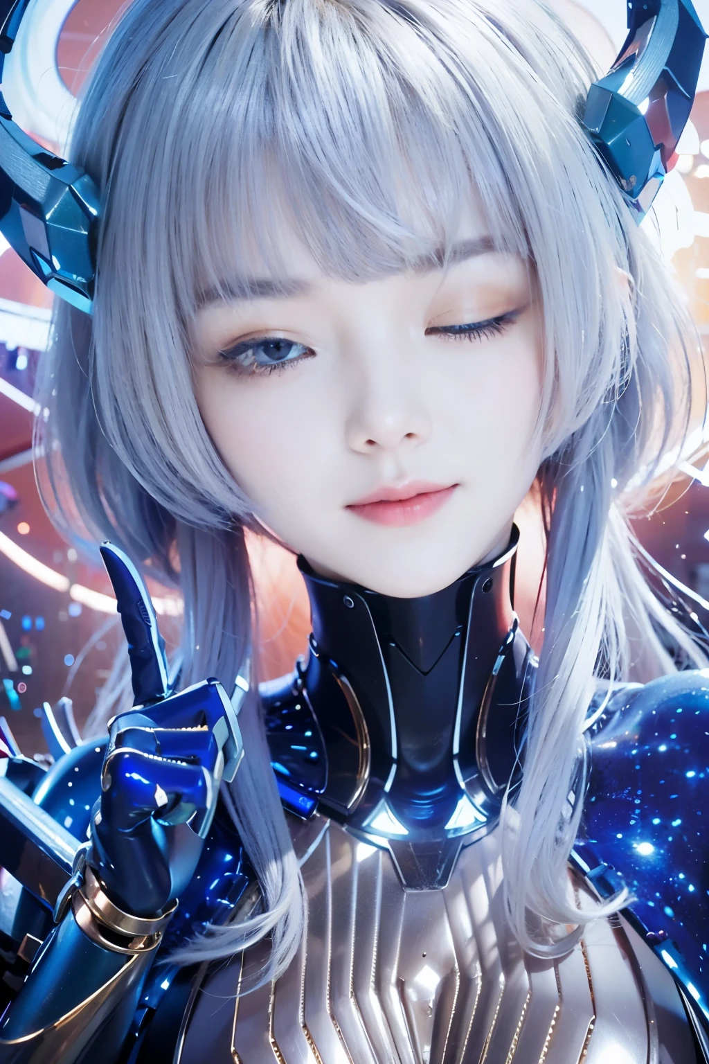 (masterpiece, best quality:1.2), (8k uhd, 16k, 32k, ultra high res), (photorealistic:1.37), (RAW photo), ultimate-realistic, ultimate-realistic details, ultimate-realistic texture, ultimate-intricate details, ultimate-realistic lighting, ultimate-realistic shadow, japanese girl, ultimate-cute face, ultimate-RAW skin, ultimate-realistic eyes, (mechanical:1.4), (armor), full body, wide shot