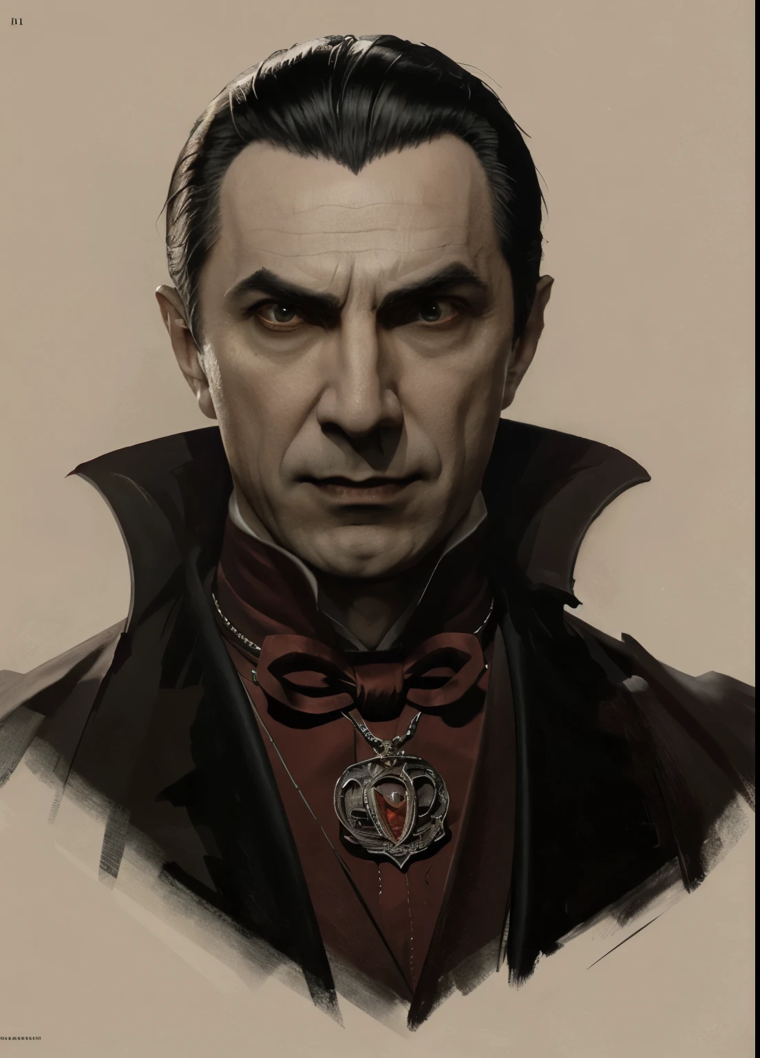 D1, male,  Dracula, detailed, By Alfonse Mucci, Adolfo Hohenstein, Alice Russell Glennie, Stanley Artjam Lau, Greg Rutkowski, detailed, Trending on Artstation, Trending on Artstation, Smooth 