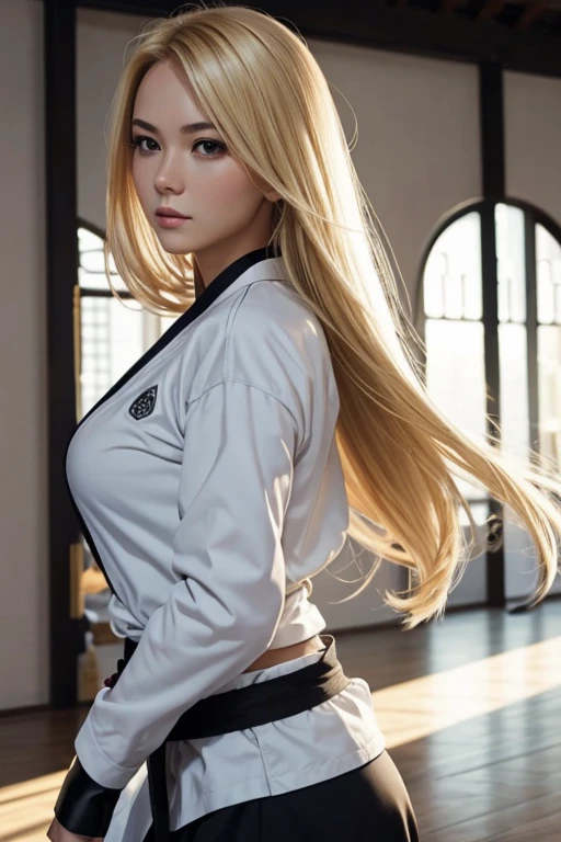 Elegan..femenin..blonde..martial art..