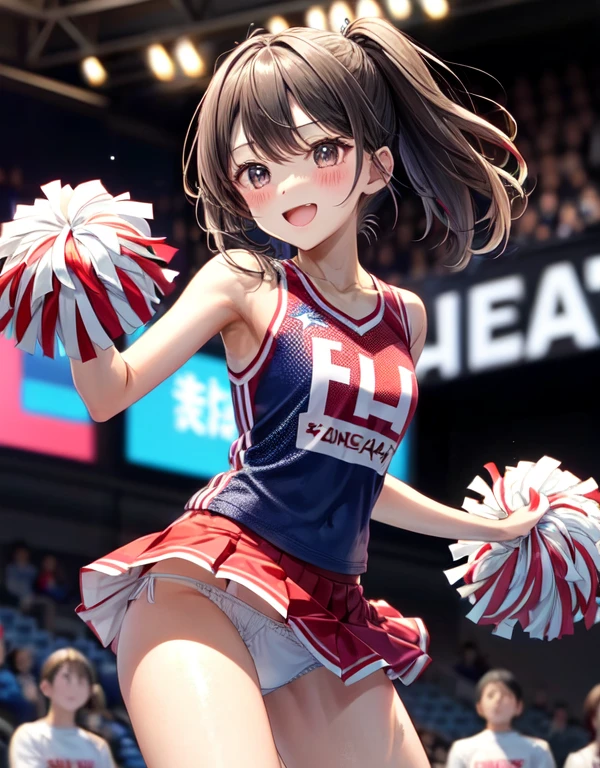 female、Cheerleading Competition、White Panty Shot