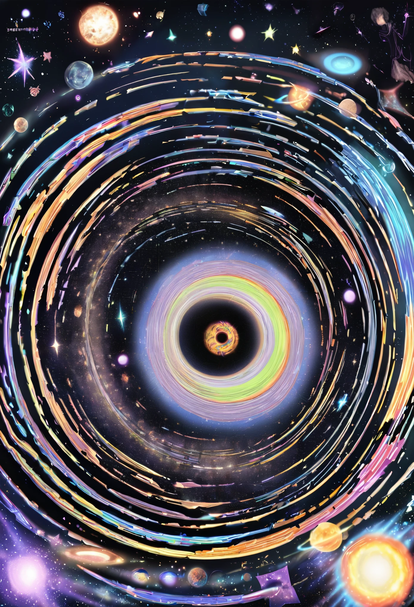 Parallel universe that stretches infinitely forward and infinitely backward, expansive singularity, infinite towards the past and infinite towards the future, curved space time, orisonte of events, moment of time, proczym universe, r=0, r=2m, r =4m,r infinity,future proccimus,black hole,white hole,inverse image,