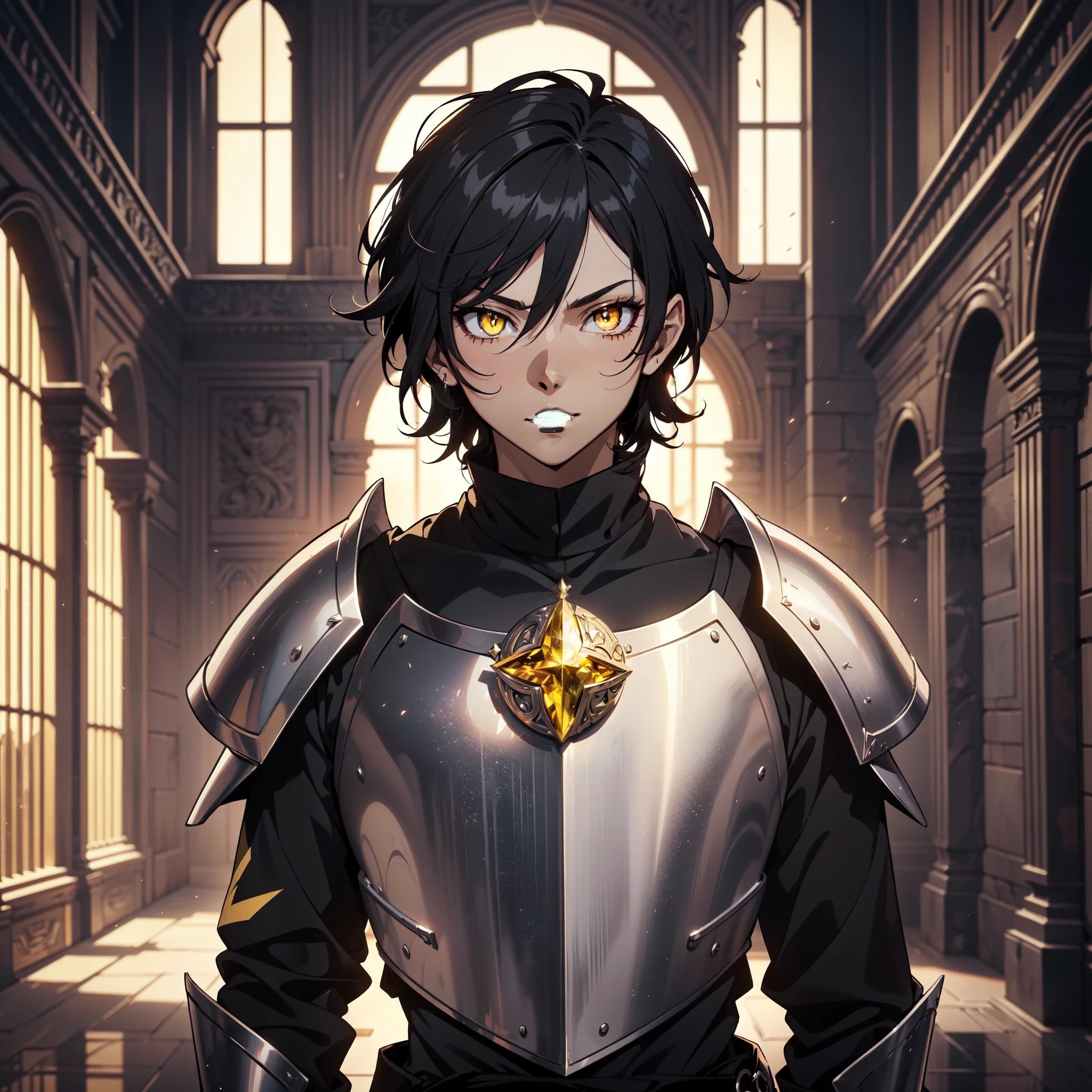 128K Ultra High Definition,
128K Ultra High Quality,
128K Ultra High Resolution,
Best Definition,
Best Quality,
Best Resolution,
Perfectly Detailed,
Perfectly Designed,
Extremely Detailed,
Extremely Designed,
Hyper Detailed,
Hyper Definition,
Hyper Quality,
Hyper Resolution,
Masterpiece,
(((Anime))),
Body Shot,
(((Boy))),
Handsome,
Muscular Body,
(((Black Short Hair))),
(((Yellow Eyes))),
(((Hyper Detailed & Perfectly Designed With Ultra High Quality Yellow Topaz Warlord Armor))),
(((Inside Of Medieval Royal Palace Background Scenery))),