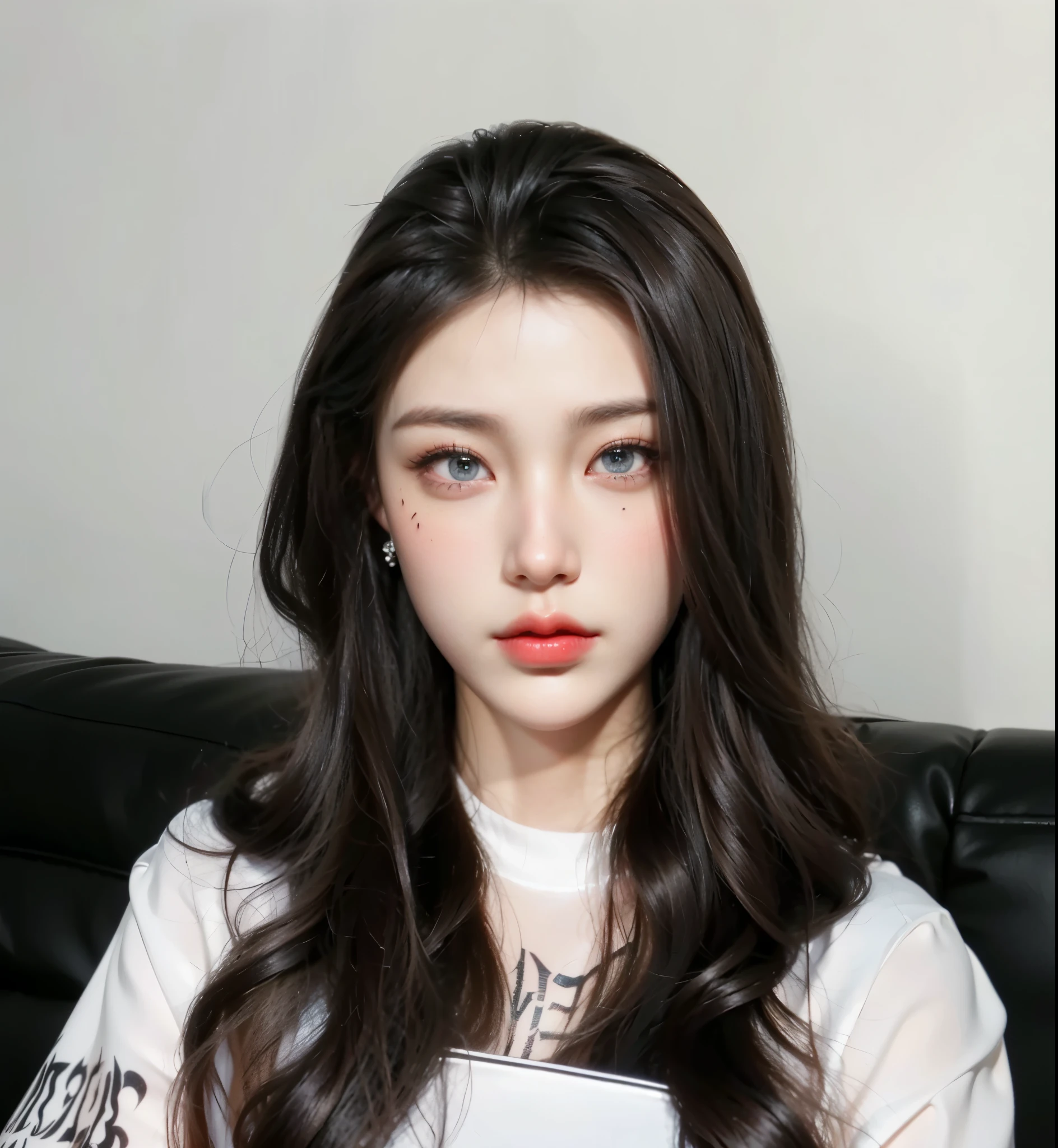 Game Art，Best image quality，Maximum resolution，8k，(A half-length photo)，(portrait)，(Head close-up)，(Rule of Thirds)，Unreal Engine 5 rendering works，20 year old girl，((Queen))，The eyes are very detailed，(Large Breasts)，Elegant and noble，Movie Lighting，Ray Tracing，Game CG，((3D Unreal Engine))，OC rendering reflection mode，4K，Ultra-clear，Sensual，Translucent lace，Fair and plump figure，Pretty Face，Glossy Gel Coat，身着华贵礼服的Queen，Crystal Gem Crown，Necklace jewelry，blue eyes，Black tattoo(whole body)，The tattoo is very three-dimensional，Gorgeous and intricate tattoo designs，Ultra-clear portrait，Sexy thick lips(Red lipstick)，Tattoos，The facial details are very delicate，