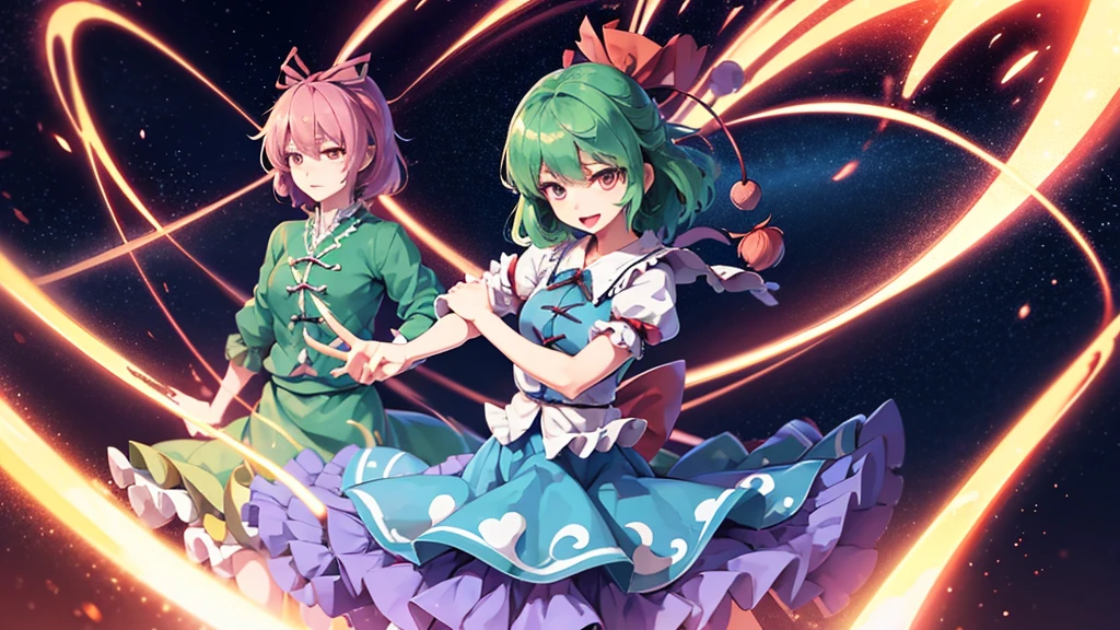 ((touhou Project style)), Tatara Kogasa, anime, japanese anime style, ery detailed CG unified 8k wallpaper, very fine 8KCG wallpaper, hyper quality,