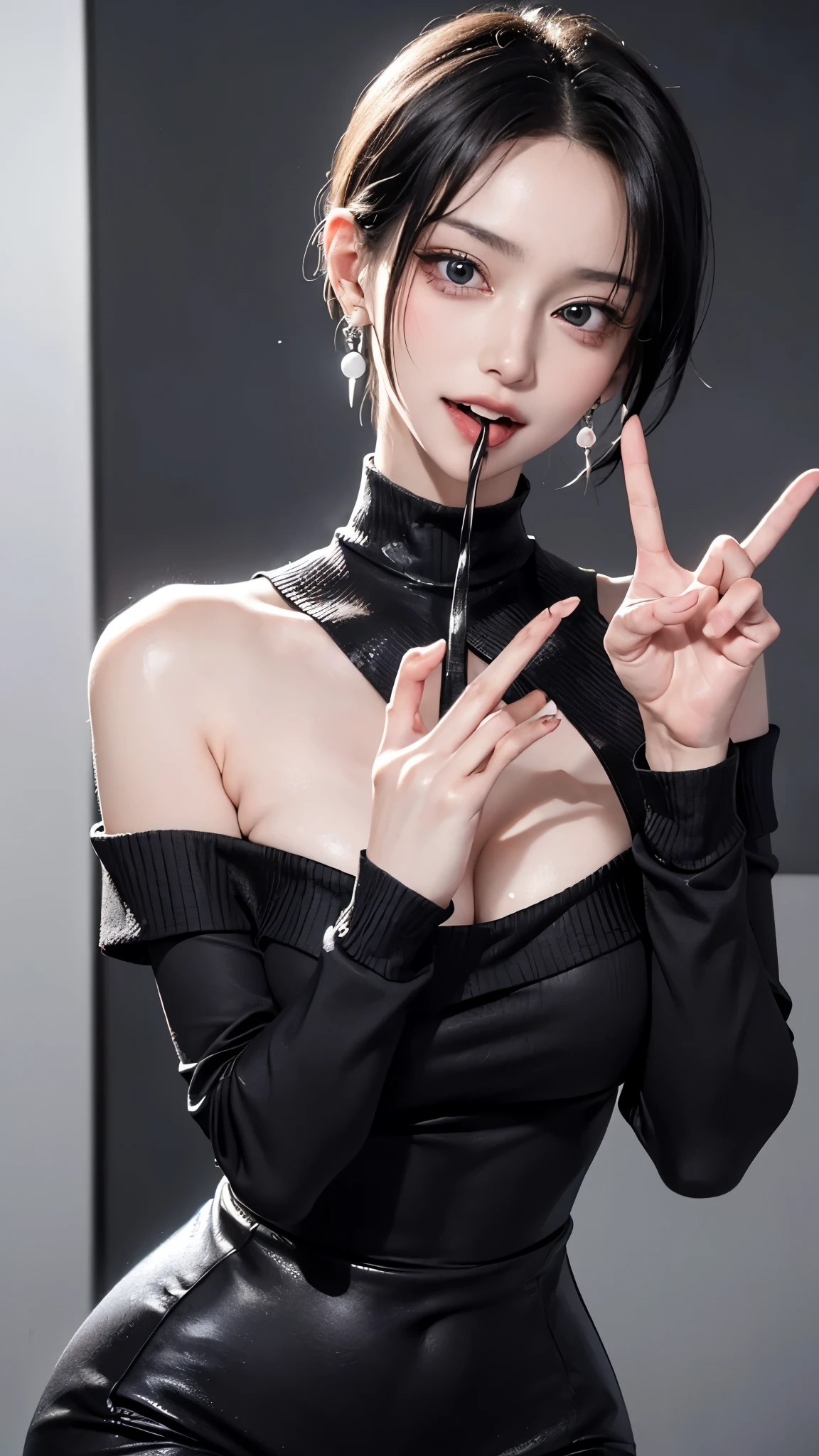 ((High definition、high quality、high resolution、High resolutionで顔を描く、1 female、solo))、Boldly open your legs、Very large breasts、Extra large sizeの美巨乳、(big big all expose.:1.2)、Protruding areola、Azur Lane、The perfect angle、Professional Quality、High resolution、Perfect contrast、Perfect lighting、Perfect composition、The perfect wife、Perfect Skin、Perfect hands、Perfect Fingers、Perfect breasts、Perfect Hair、Perfect Face、A masterpiece of realistic facial features、Long neck、Listen carefully、Hime cut、Short Bob、Laughing happily、Happy smilee、Aligning your teeth、(Upper body naked:1.2、No clothes:1.2、Nothing attached、Long legs、Beautiful adult supermodel、Clear double eyelids、Slightly larger eyes)、すっきりとした前髪のShort Bob、Short, clean hair with bangs、Long neck、Long neck、Small Face、Beautiful collarbone、Light in your eyes、Perfect Face、Perfect body、Perfect Fingers、Perfect Arms、Perfect hands、Very beautiful symmetrical face、Makes your face smaller、Golden ratio beautiful face、Please look closely at the camera:2.0、(Blank white background with nothing:2.0、Really pure white blank background、Please look closely at the camera、No clothes)、Perfect Anatomy、Very large breasts、Very large and beautiful breasts:2.0、very large and neat areolas,,:2.0、Extra large size、28 years old、Adult charm、cute、Spotless、smile、Smile really happily、Professional Quality、High resolution、Perfect contrast、Perfect lighting、Perfect composition、The perfect wife、Perfect Skin、Perfect hands、Perfect Fingers、Perfect breasts、Perfect Hair、Perfect Face、A masterpiece of realistic facial features、Lip gloss、Long neck、Beautiful collarbone、Beautiful valley、Beautiful valley、Aligning your teeth、Laugh a lot、Touching the cheek with your fingers、Cobalt Blue Teardrop Earrings、Random Configuration、10 heads、Put your arms behind your back、Put your hands behind your head、Touch your buttocks with both hands、Beautiful pose、((Backward view:1.3))