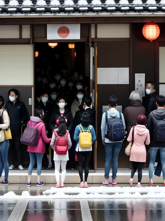 Hundreds of foreign tourists evacuating from Japan