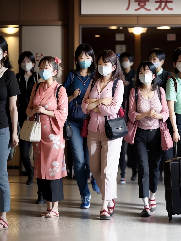 Hundreds of foreign tourists evacuating from Japan